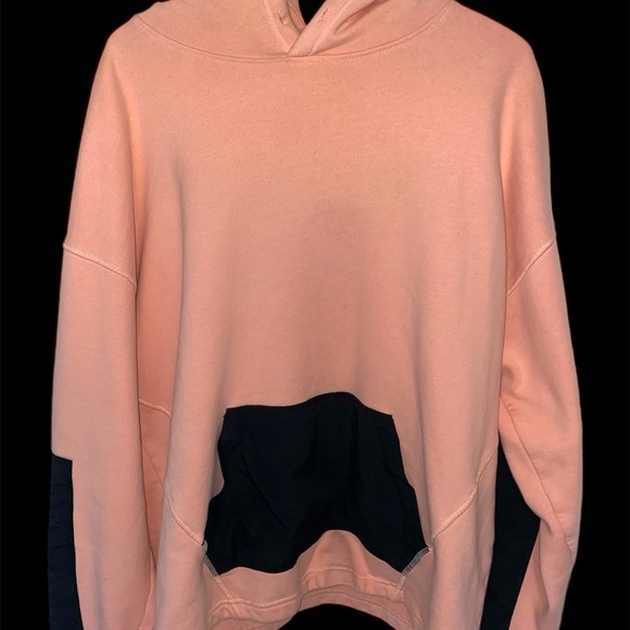 Pink PacSun Hoodie w/ Black Patch Details - Picture 4 of 6